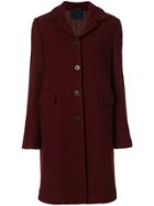 Aspesi Single-breasted Buttoned Coat - Red
