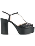Fendi Platform Open-toe Sandals - Black