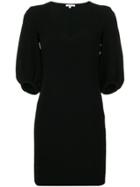 Patrizia Pepe V-neck Mini Dress - Black