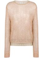 Forte Forte Eyelet Knit Sweater - Nude & Neutrals