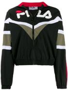 Fila Logo Print Zip-front Jacket - Black