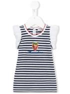 Monnalisa - Striped Strawberry Detail Top - Kids - Cotton/spandex/elastane - 9 Mth, Blue