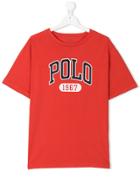 Ralph Lauren Kids Logo Print T-shirt - Red