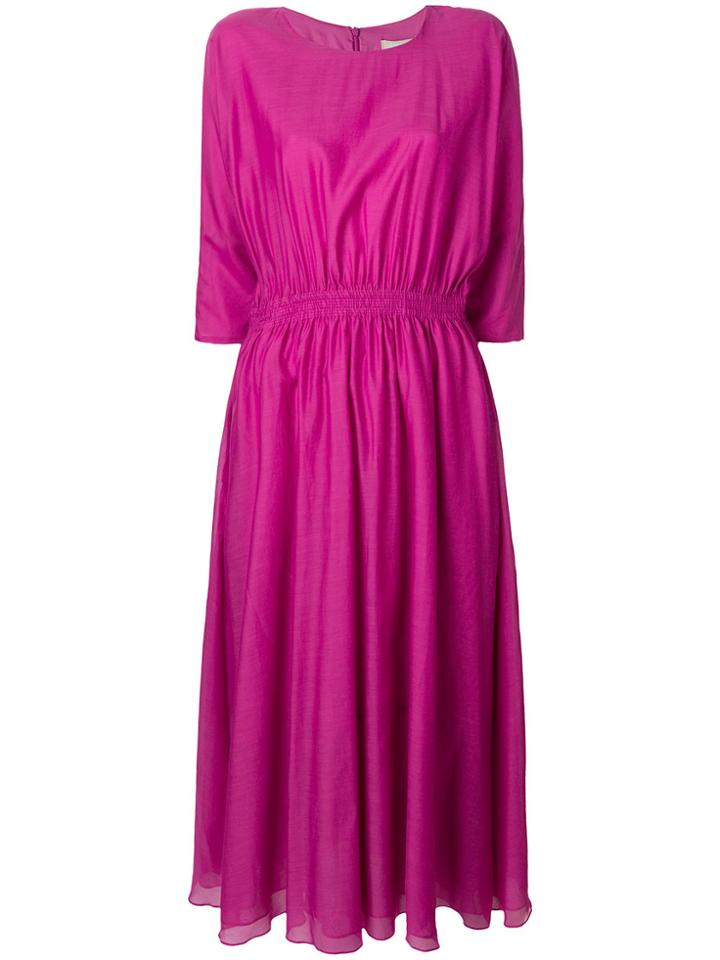 's Max Mara Gathered Waist Dress - Pink & Purple