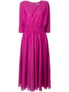 's Max Mara Gathered Waist Dress - Pink & Purple