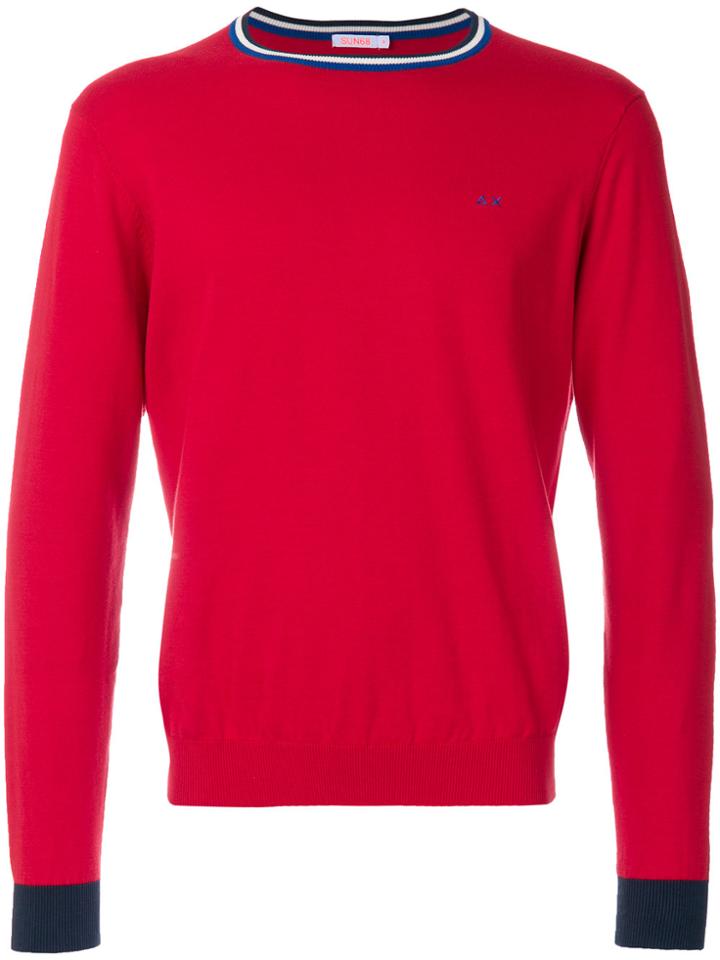 Sun 68 Embroidered Detail Jumper