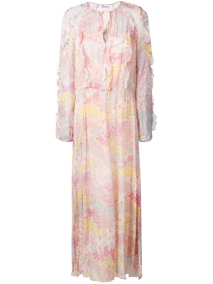 Red Valentino Cascading Stars Print Dress - Pink