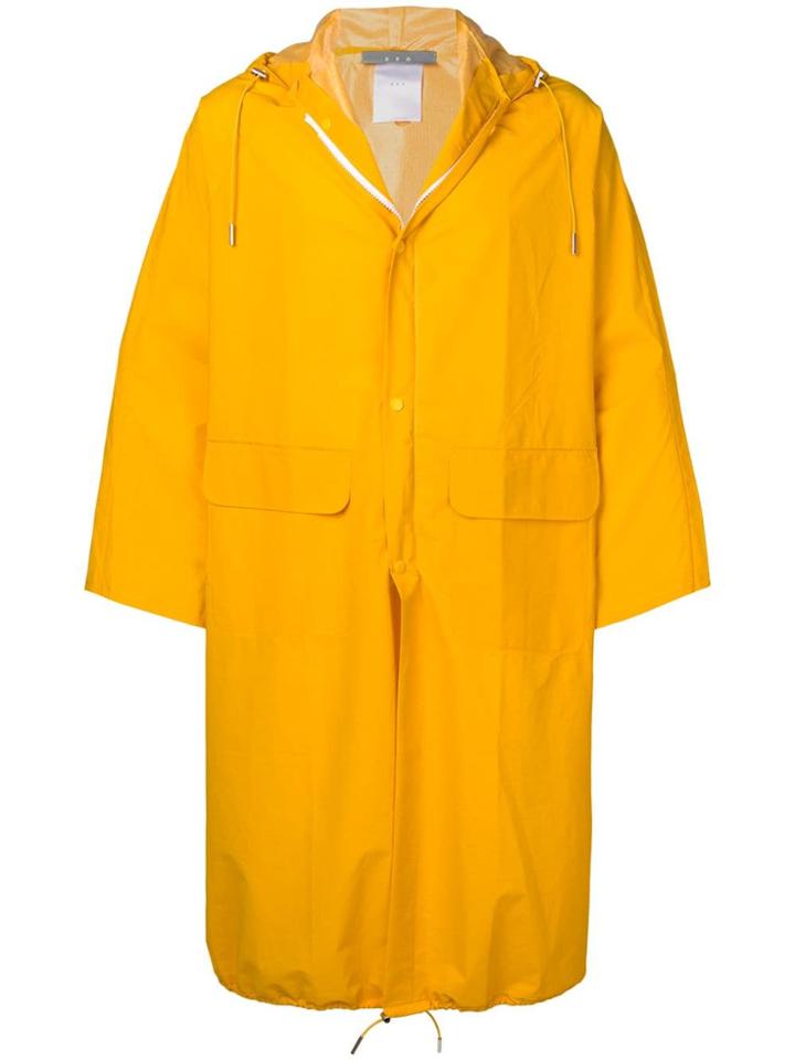 Geo Pvc Raincoat - Yellow