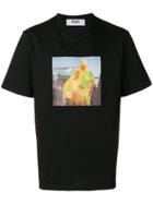 Msgm Photographic Print Crew Neck T-shirt - Black