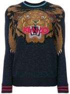 Kenzo Embroidered Tiger Christmas Jumper - Blue