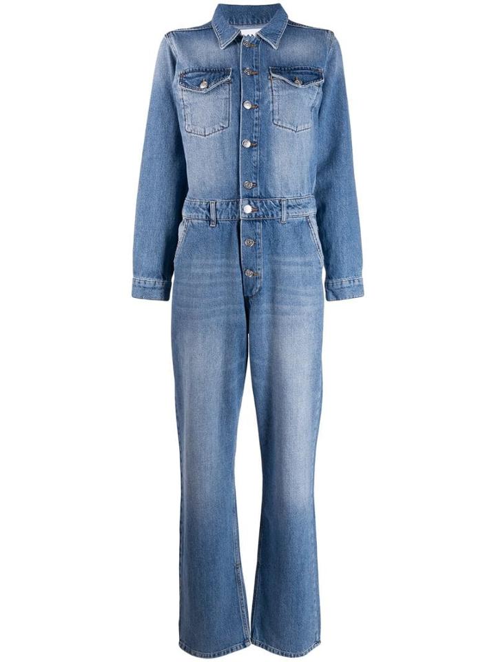 Ganni Denim Boiler Jumpsuit - Blue