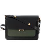 Marni Foldover Flap Shoulder Bag - Black