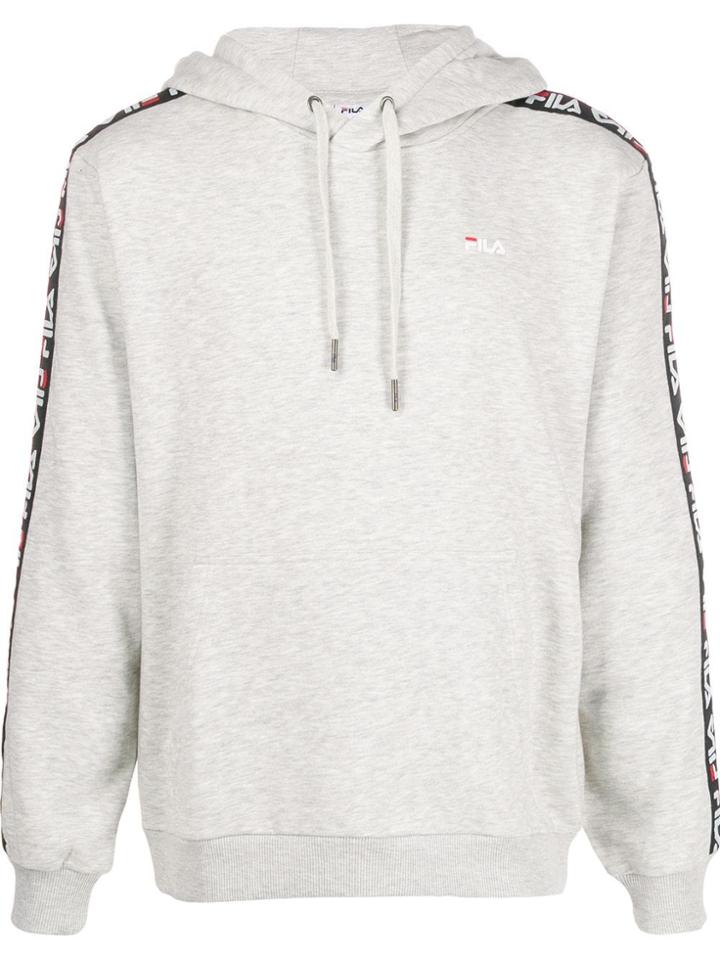 Fila Logo Band Hoodie - Grey