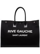 Saint Laurent Rive Gauche Logo Tote - Black