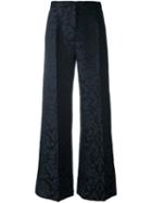 Erika Cavallini Jacquard Straight Trousers