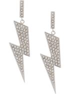 Isabel Marant Flash Rhinestone Embellished Earrings - Silver