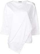 Nehera Asymmetric Closing T-shirt - White