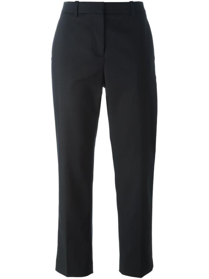 3.1 Phillip Lim Cropped Tailored Trousers, Women's, Size: 2, Black, Cotton/polyamide/spandex/elastane/viscose