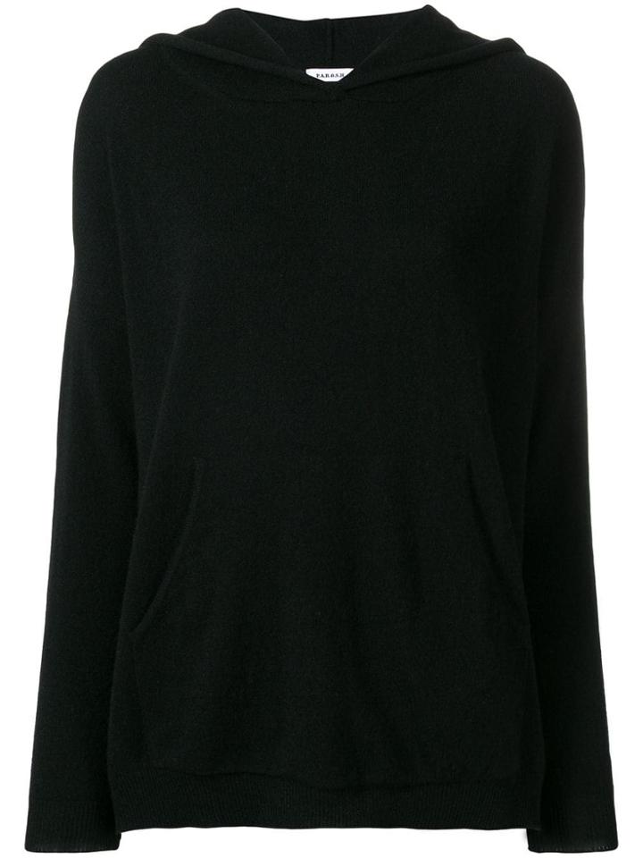 P.a.r.o.s.h. Cashmere Knitted Hoodie - Black