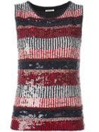 P.a.r.o.s.h. Embellished Tank Top, Women's, Size: Medium, Blue, Polyamide/spandex/elastane/pvc