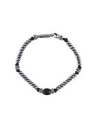 Beaded Bracelet, Men's, Metallic, Roman Paul