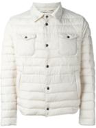 Eleventy Padded Buttoned Jacket, Men's, Size: Xxl, White, Polyester