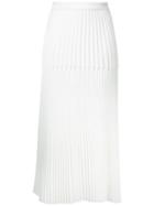 Dion Lee Trapeze Pleated Skirt, Women's, Size: 10, White, Polyester