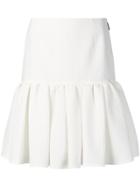 Msgm Short Ruffled Skirt - White