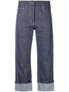 M Missoni Turn Up Jeans - Blue