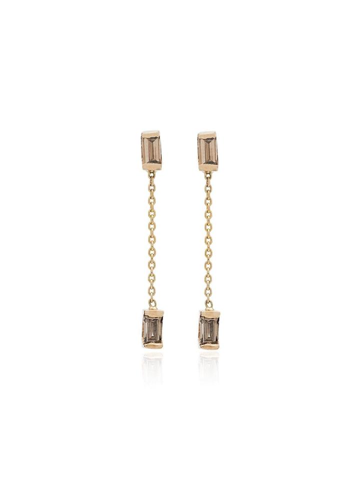 Xiao Wang Yellow Gold Gravity Diamond Earrings - Metallic