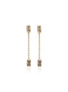 Xiao Wang Yellow Gold Gravity Diamond Earrings - Metallic