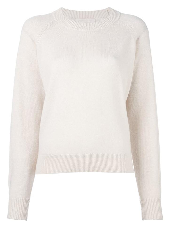 Vanessa Bruno Crew Neck Jumper, Women's, Size: Small, Nude/neutrals, Cashmere/wool
