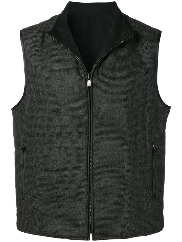 Corneliani Zipped Gilet Jacket - Grey