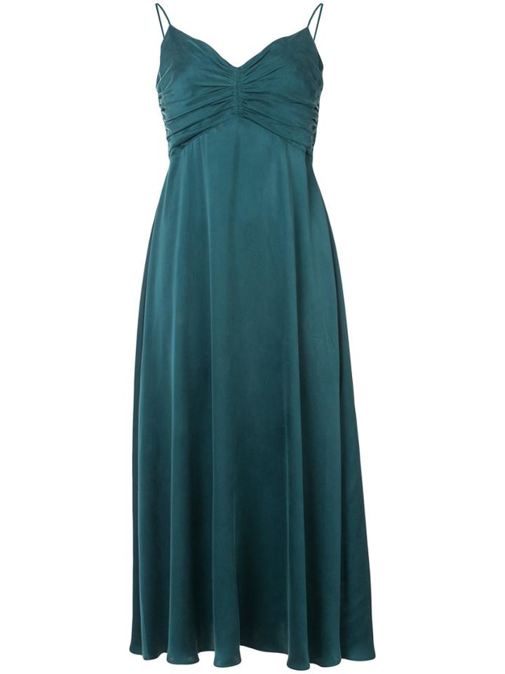 Zimmermann Spaghetti Straps Midi Dress - Green