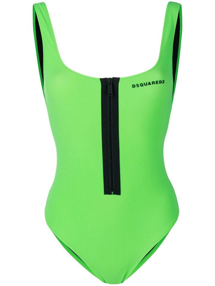 Dsquared2 Zipped Logo One-piece - Black