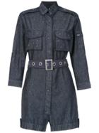 Andrea Bogosian Belted Denim Jumpsuit - Blue