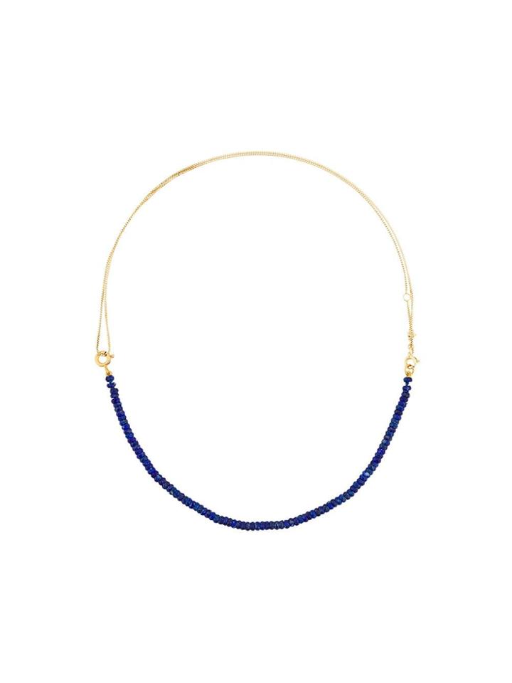 Aliita 9kt Yellow Gold Princesa Lapis Lazuli Necklace - Blue