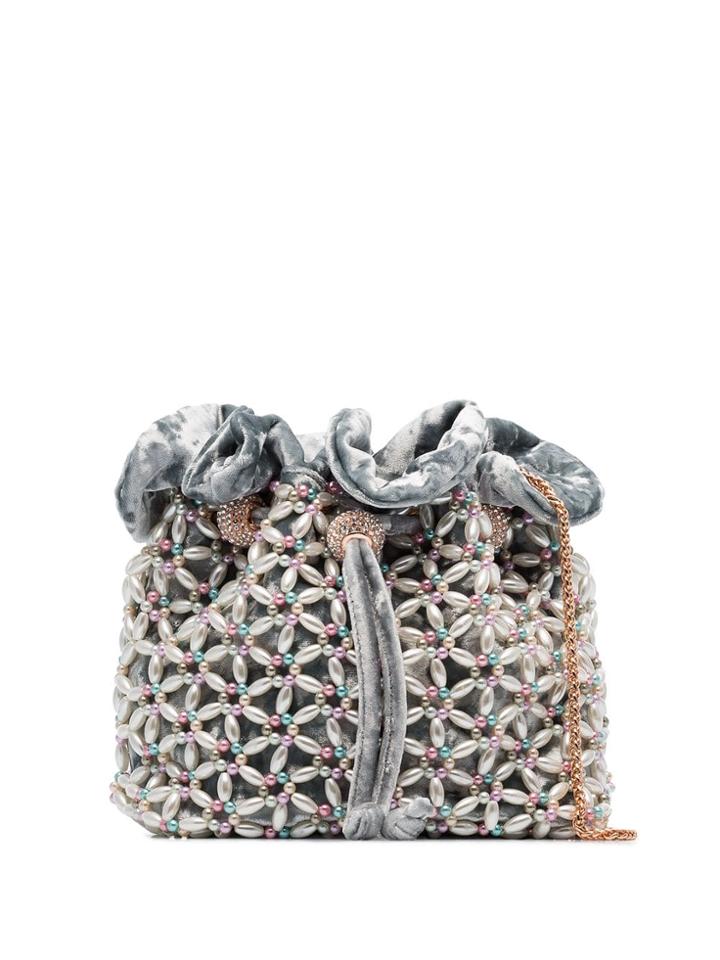 Sophia Webster Emmie Embellished Pouch Bag - Blue