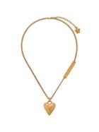 Versace Heart Motif Necklace - Gold