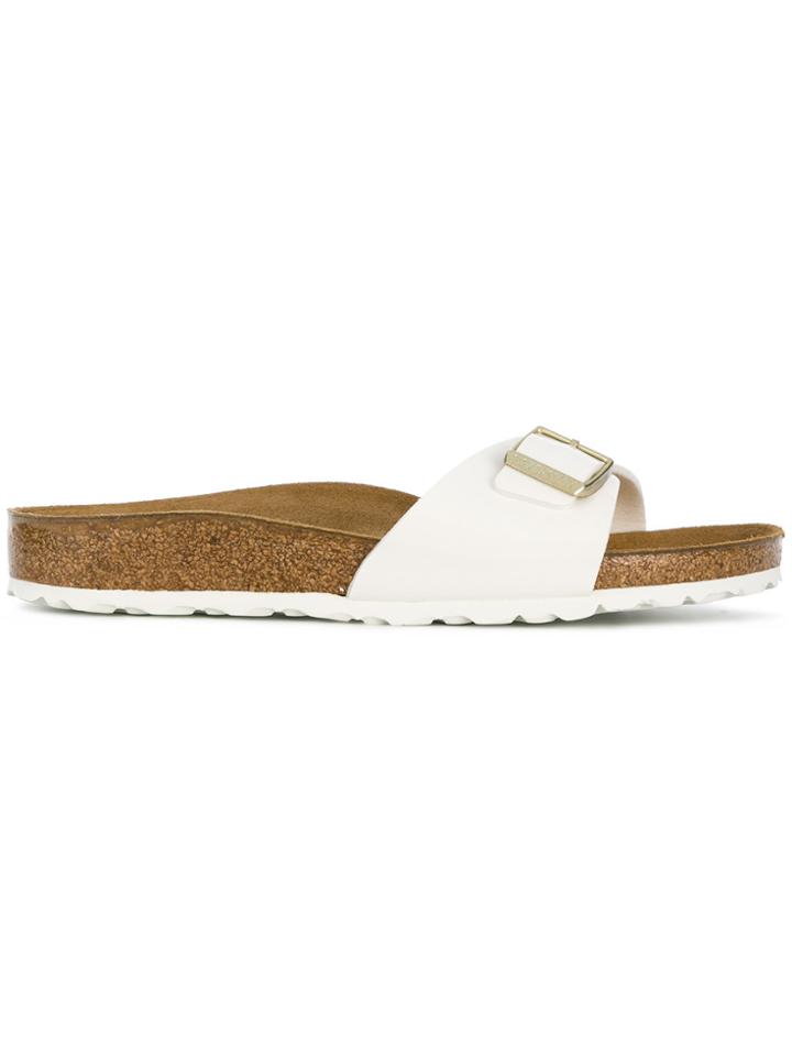 Birkenstock Buckle Strap Sandals - White