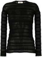 Ports 1961 Sheer Panel Jumper - Black