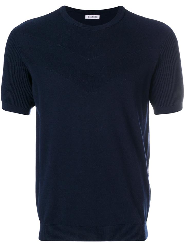 Dirk Bikkembergs Short-sleeve Fitted Top - Blue