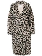 Max Mara Oversized Leopard Print Coat - Nude & Neutrals