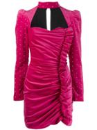 Giuseppe Di Morabito Embellished Ruffle Front Mini Dress - Pink