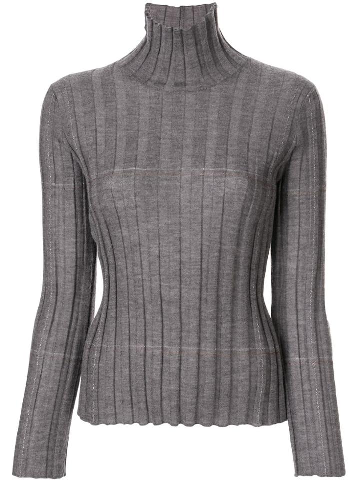 Lorena Antoniazzi Ribbed Sweatshirt - Grey