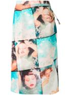 Kenzo - Photograph Printed Pencil Skirt - Women - Polyamide/polyester/viscose - 38, Polyamide/polyester/viscose
