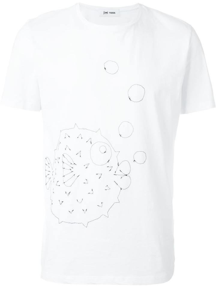 Jimi Roos Embroidered Bubble T-shirt