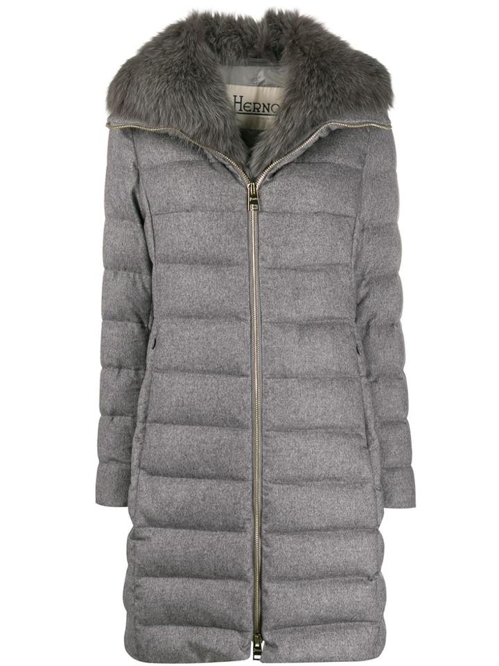Herno Padded Midi Jacket - Grey