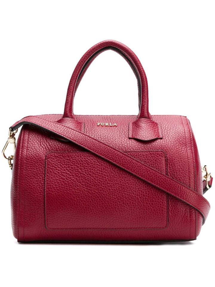 Furla Alba Satchel Bag - Red