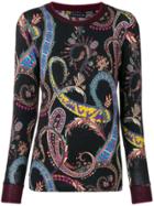 Etro Paisley Print Jumper - Black